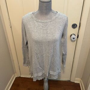 Cyrus Light Gray Long Sleeve Top
